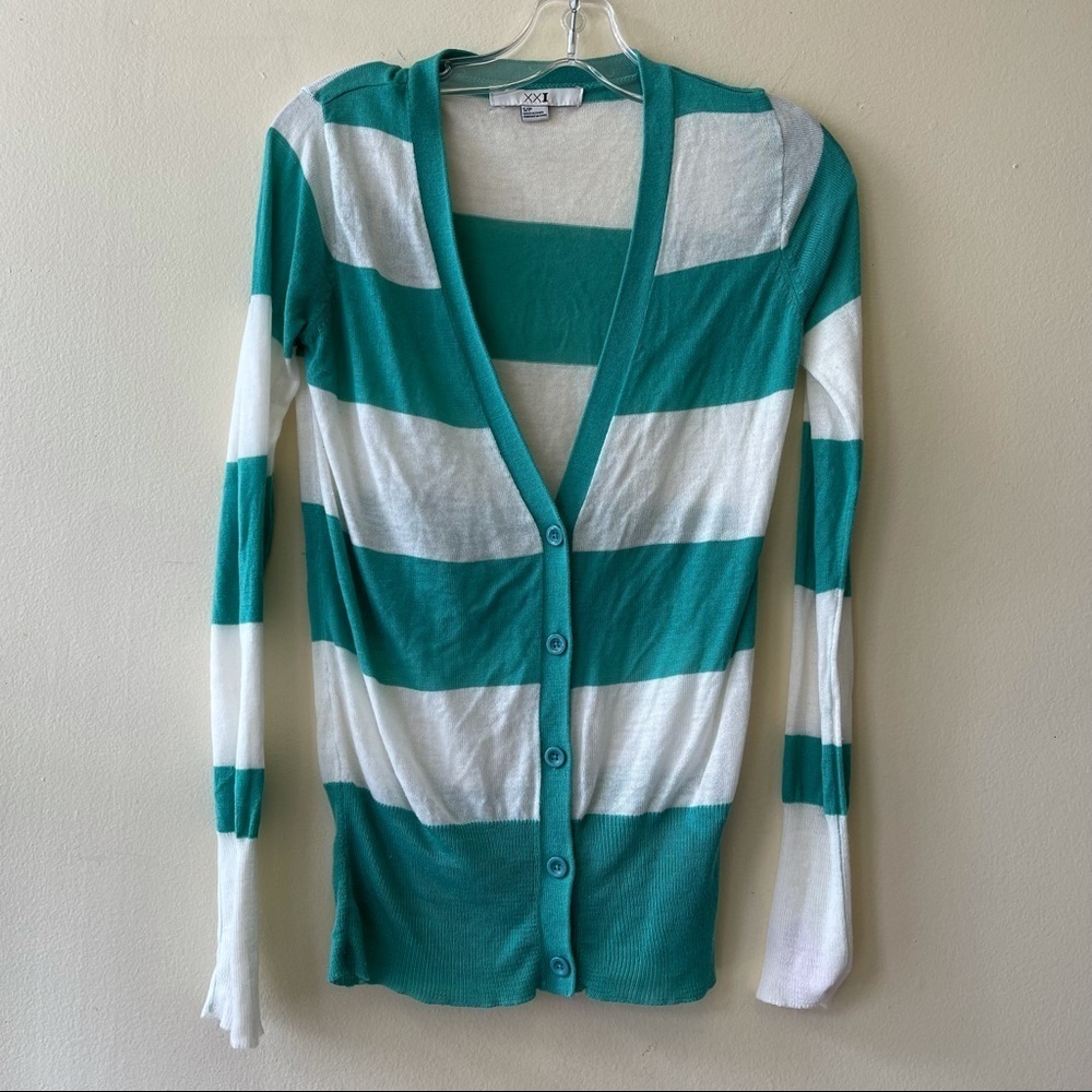 Forever 21 Striped Cardigan